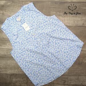 J.Crew Floral Button Front Tank Top Size S